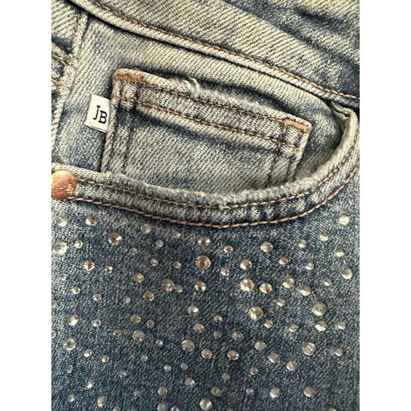 Judy Blue High Rise Rhinestone Embellished Jeans Vintage Washed Blue Size 28 - Picture 6 of 7